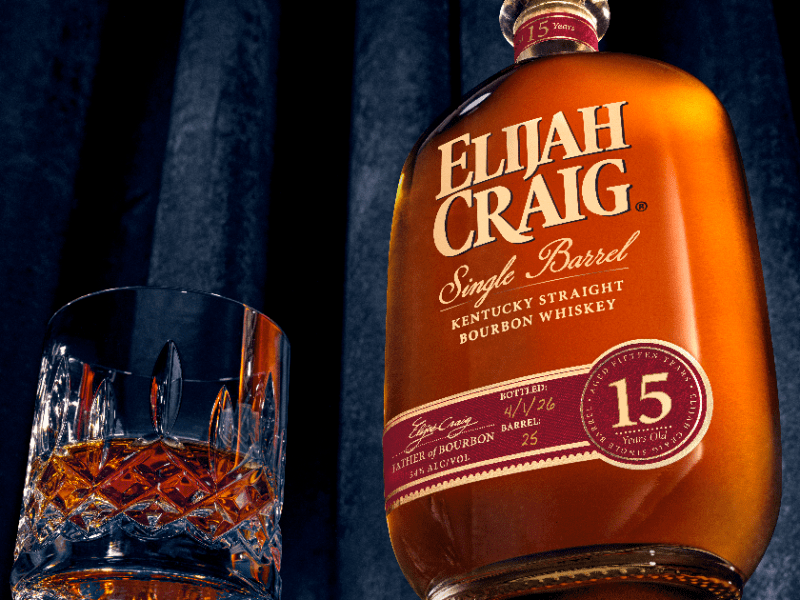 Elijah Craig launches new 15 Year Old Single Barrel&nbsp;release