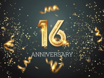 We’re celebrating our 16th&nbsp;Anniversary